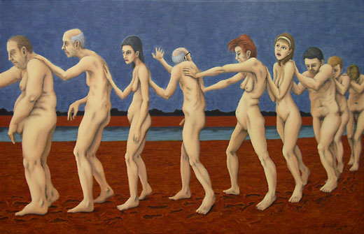 Get In Line - Acrylic Painting on Canvas